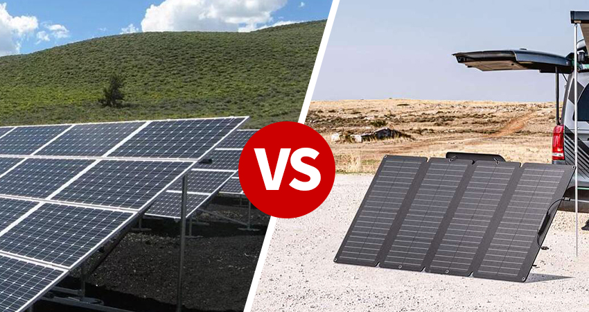 Fixed vs portable solar panel Fixed vs portable solar panel