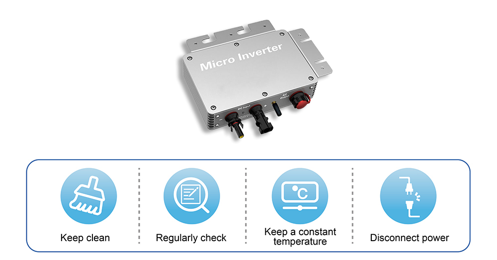 Solar inverter maintain