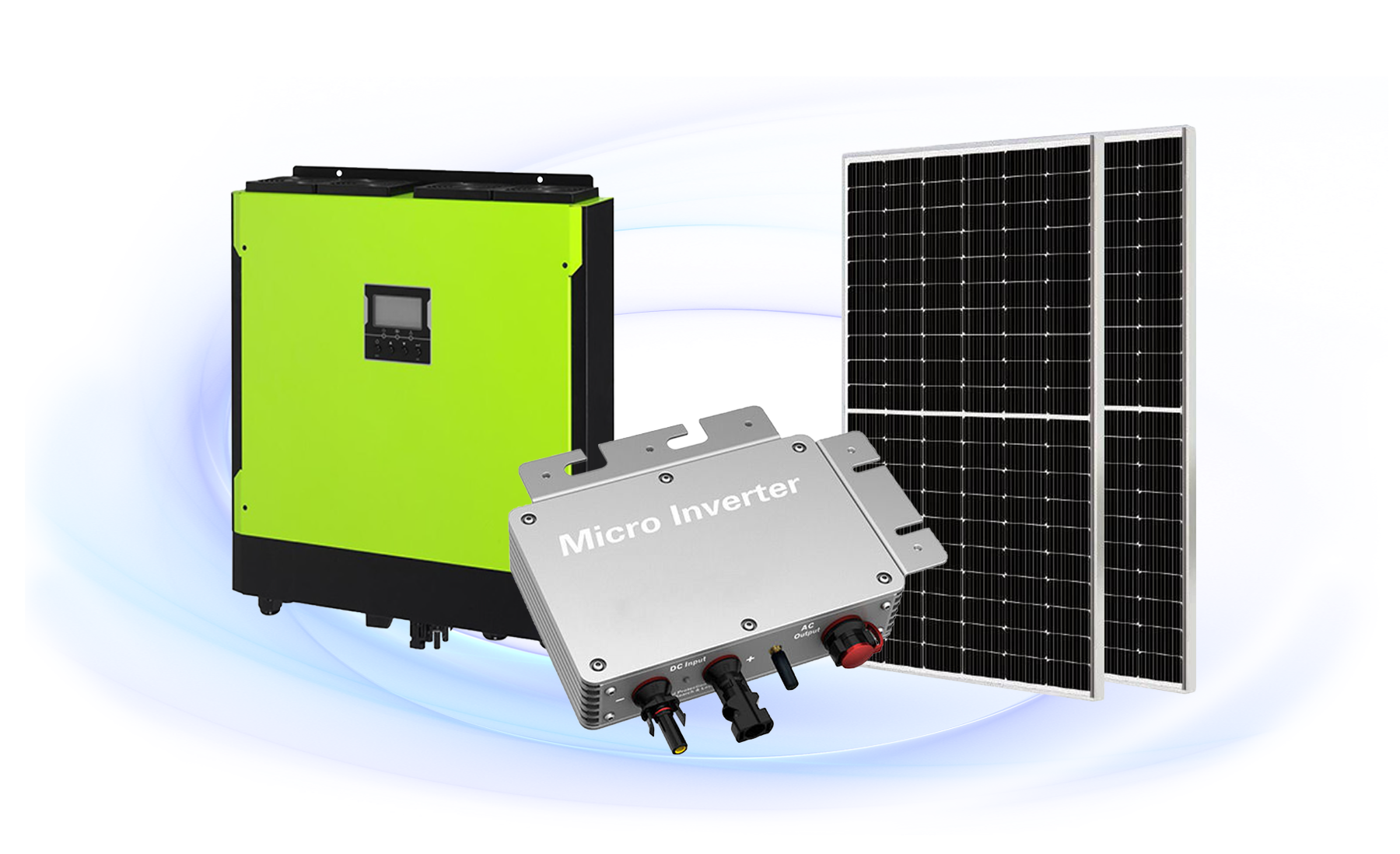 Solar panel and inverter