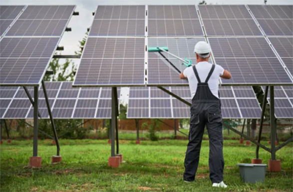 Solar panel clean