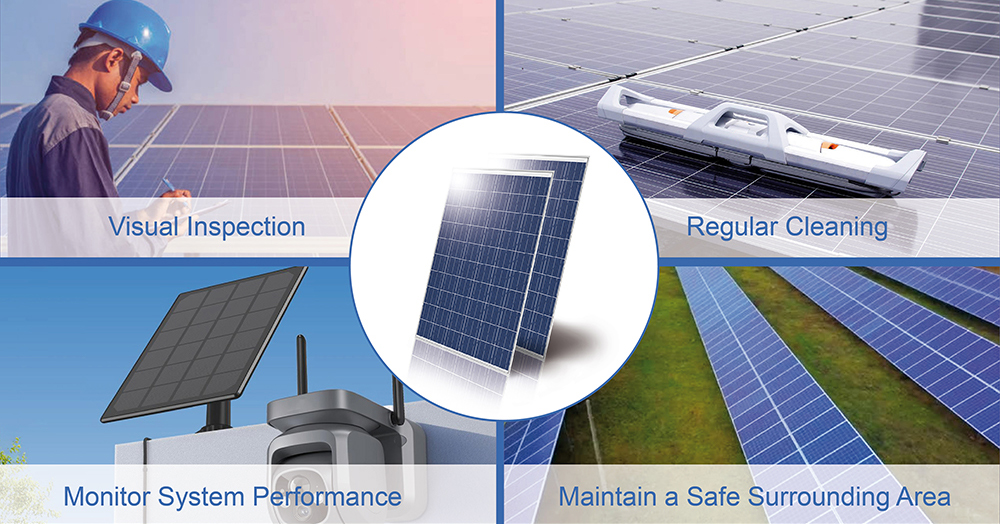Solar panel maintain Solar panel maintain