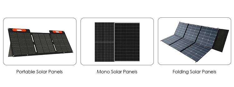 Three types of solar panels Three types of solar panels